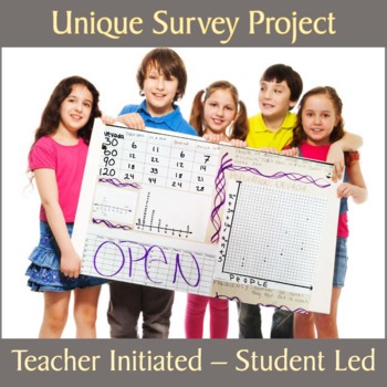 Preview of Statistics Survey Project - Project Based Learning (PBL) with Math