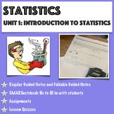 Statistics-Unit 1 Bundle: Introduction to Statistics