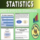 Statistics - Unit 1 - Intro to Statistics