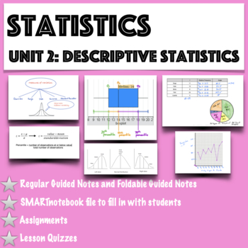 Preview of Statistics- Unit 2 Bundle: Describing Statistics