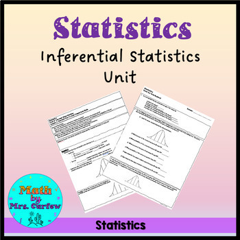 Preview of Statistics Unit: Inferential Statistics (Full Year)