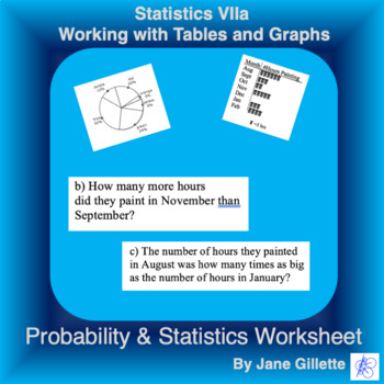 Preview of Statistics VIIa - Working with Tables and Graphs