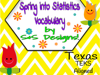 Preview of Statistics Vocabulary TEKS Aligned