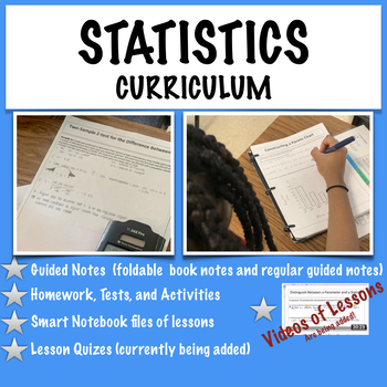 Preview of Statistics-Whole Curriculum (with videos of lessons)