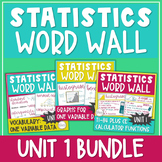 Statistics Word Wall / Statistics Posters / Math Bulletin 