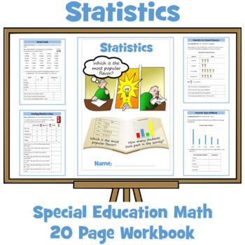 Preview of Statistics Workbook - Special Education Math