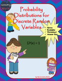 Statistics Worksheet: Probability Distributions for Discre