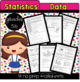 Statistics and Data Worksheets