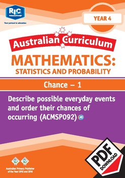 Preview of Statistics and Probability: Chance 1 – Year 4