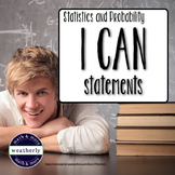 Statistics and Probability - I CAN Statements . Mini Posters