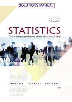 Preview of Statistics for Management and Economics + XLSTAT Bind-in 11th Ed Gerald_SM