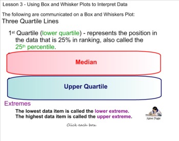 Preview of Stats - Lesson 3 Interpreting Box and Whisker Plots