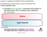 Stats - Lesson 3 Interpreting Box and Whisker Plots
