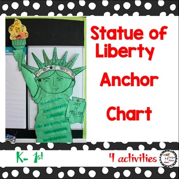 Preview of Statue of Liberty Anchor Chart Project Kindergarten - First Grade