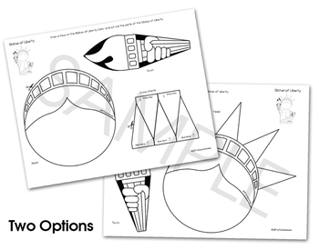 Statue of Liberty Craft by WOWorksheets | Teachers Pay Teachers