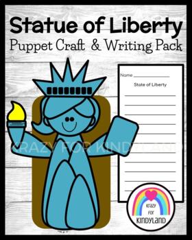 Preview of Statue of Liberty Craft & Writing Prompt Activity for America, US Symbols, USA
