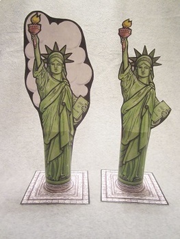 Preview of Statue of Liberty. Fun Paper Tube Craft Art