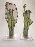 Statue of Liberty. Fun Paper Tube Craft Art