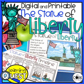Preview of Statue of Liberty Lesson Plans - Print & Digital American Symbols Activities
