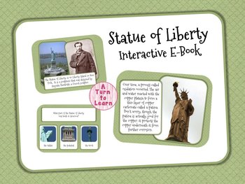 Preview of Statue of Liberty Interactive E-Book for Smartboard