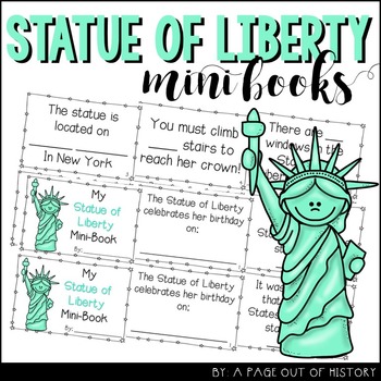 Preview of Statue of Liberty Mini Books for Social Studies