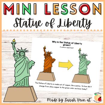 Preview of Statue of Liberty Mini Lesson and Science Experiment