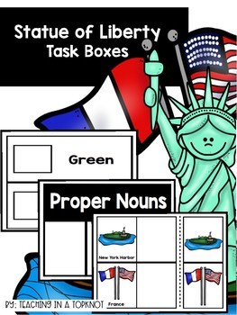 Preview of Statue of Liberty Task Boxes