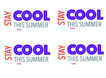 Stay Cool This Summer Tag by JohnsonCreationsUS