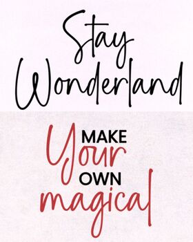 Preview of Stay Wonderland  font | Immerse Students in Imagination with Enchanting Word Art