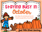 Staying Busy in October - {literacy&math printables}