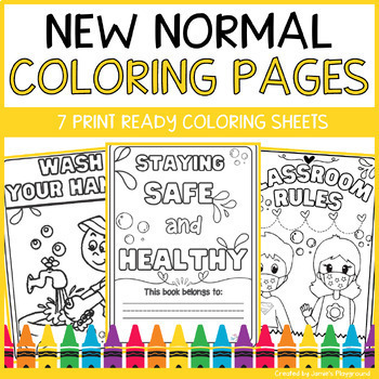 Preview of Staying Healthy Coloring Book COVID | Fun and Engaging Back to School Activity