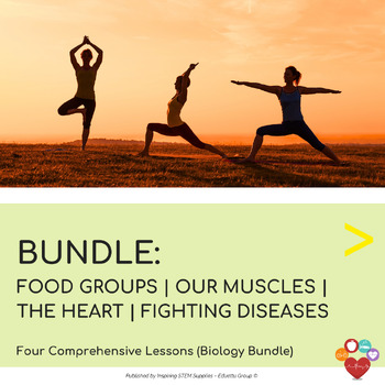 Preview of Staying Healthy: Food Groups, Our Muscles, The Heart, Fighting Diseases | BUNDLE