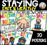 Staying Healthy and Social Distancing Posters- DISTANCE LEARNING
