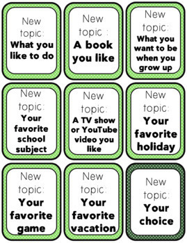 conversation skills card game staying on topic by