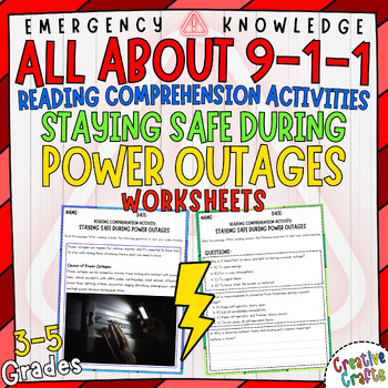 Preview of Reading Comprehension Passage: Staying Safe During Power Outages