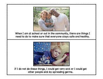 Staying Safe & Healthy: A Social Story (Free!) Coronavirus, Washing ...