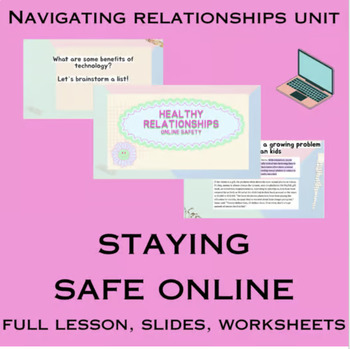 Preview of Staying Safe Online (Healthy Relationships Lesson 17) *DOCS
