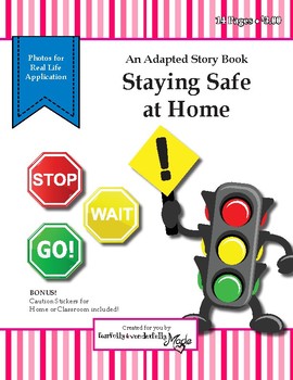 Preview of Staying Safe at Home - Adapted Book
