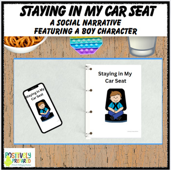 Preview of Staying in My Car Seat - featuring a boy character