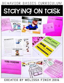 Preview of Staying on Task- Behavior Basics Program for Special Education