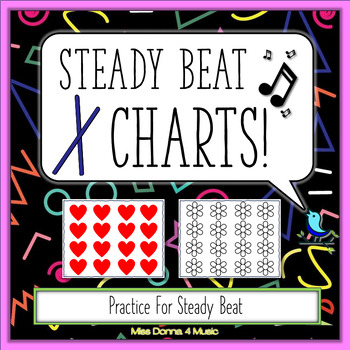 Preview of Steady Beat Charts FREEBIE