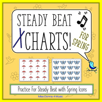 Preview of Steady Beat Charts for Spring