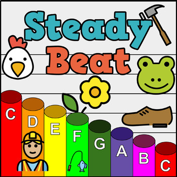 Preview of Steady Beat (Kindergarten Concepts) - Boomwhacker Video and Sheet Music Bundle