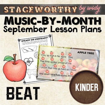 Preview of Steady Beat September Back to School Lesson Plans - Kindergarten Music