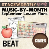 Steady Beat September Back to School Lesson Plans - Kinder