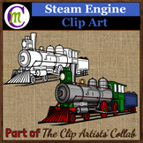Steam Engine Clip Art | Mar. 2017 Clip Artists' Collaborative FREEBIE