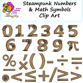 steampunk numbers font