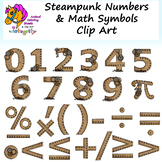 Steampunk Numbers Clip Art - Steampunk Math Symbols