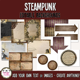 Steampunk Theme Editable Items Unique Classroom Decor for 