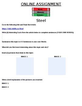 Preview of Steel Online Assignment